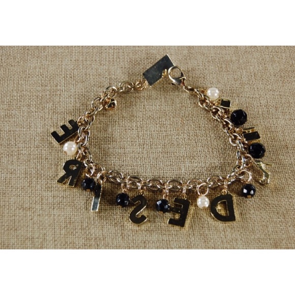 Dolce & Gabbana ‘Desire’ Black Gold Charm Bracelet - Picture 5 of 6